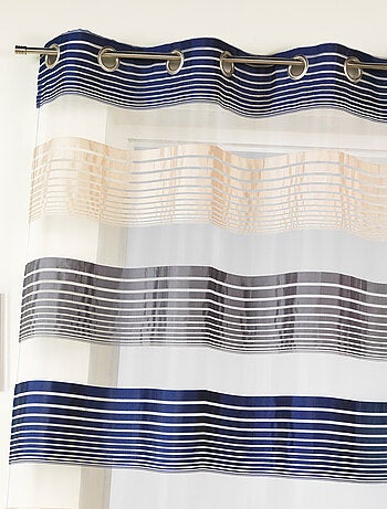 Voilage en organza à fines rayures horizontales