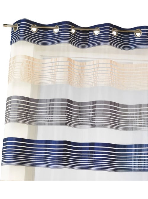 Voilage en organza à fines rayures horizontales - Kiabi