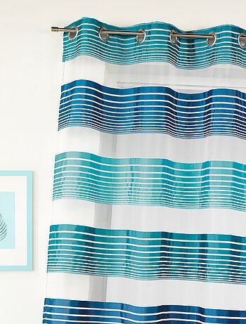 Voilage en organza à fines rayures horizontales