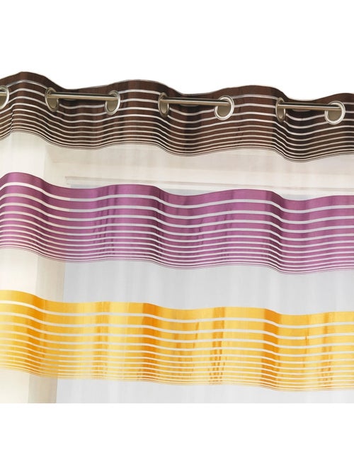 Voilage en organza à fines rayures horizontales - Kiabi