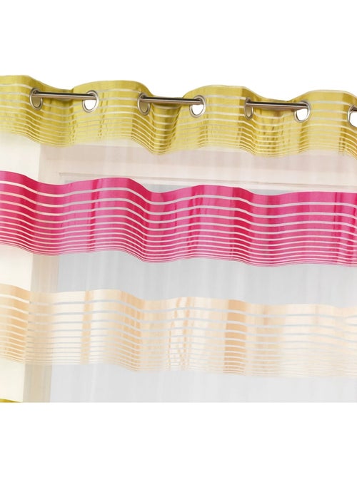 Voilage en organza à fines rayures horizontales - Kiabi Voilage en organza à fines rayures horizontales - Kiabi