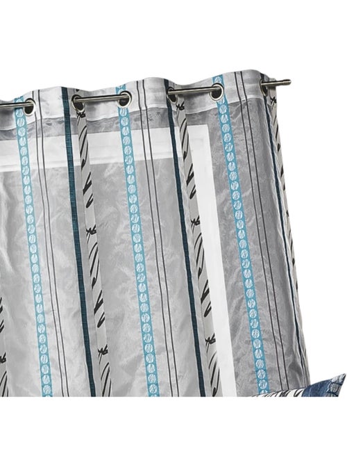 Voilage en organza à fines rayures zébrées - Kiabi