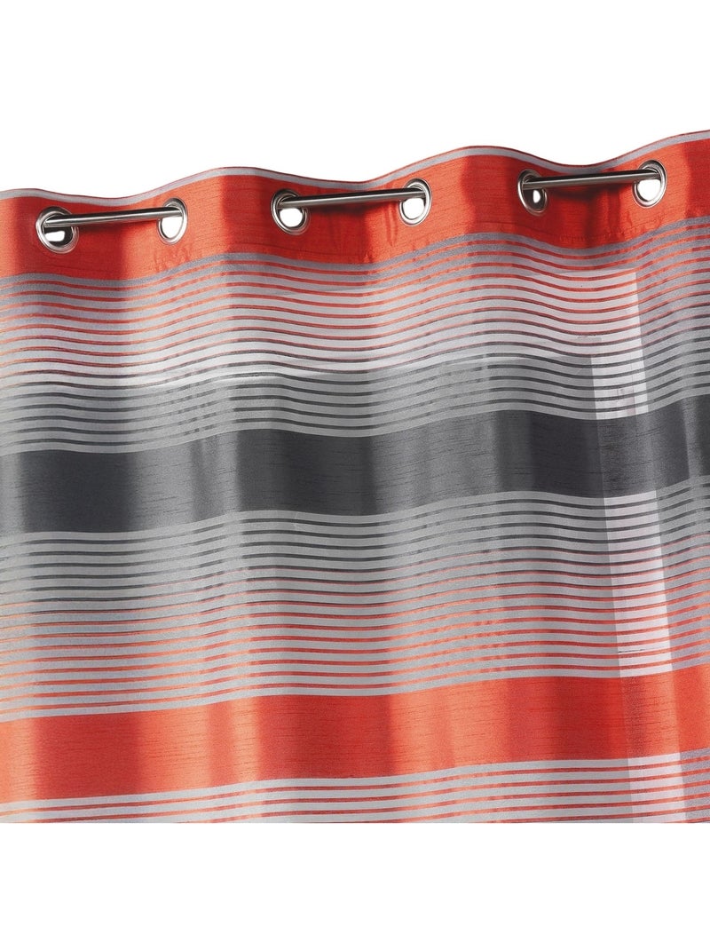 Voilage en organza à rayures horizontales bicolores Orange - Kiabi