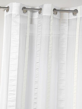 Voilage en organza à rayures verticales