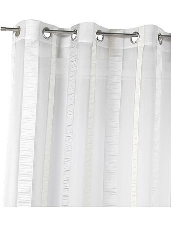 Voilage en organza à rayures verticales