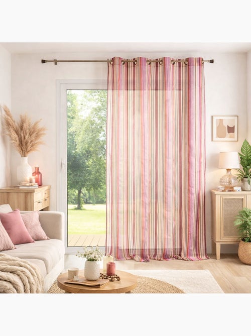 Voilage en organza à rayures - Kiabi