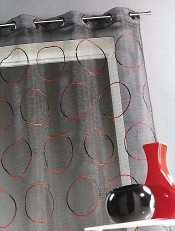 Voilage en Organza avec cercles brodés