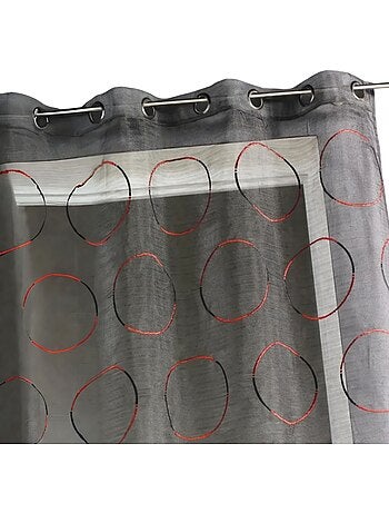 Voilage en Organza avec cercles brodés
