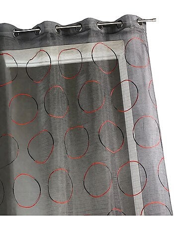 Voilage en Organza avec cercles brodés