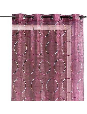 Voilage en Organza avec cercles brodés