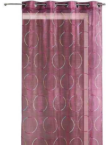 Voilage en Organza avec cercles brodés