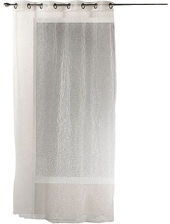 Voilage en organza dévoré et brodé