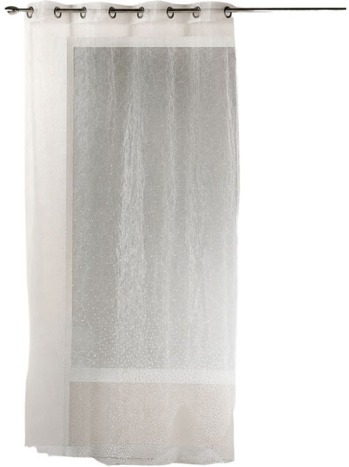 Voilage en organza dévoré et brodé - Kiabi Voilage en organza dévoré et brodé - Kiabi