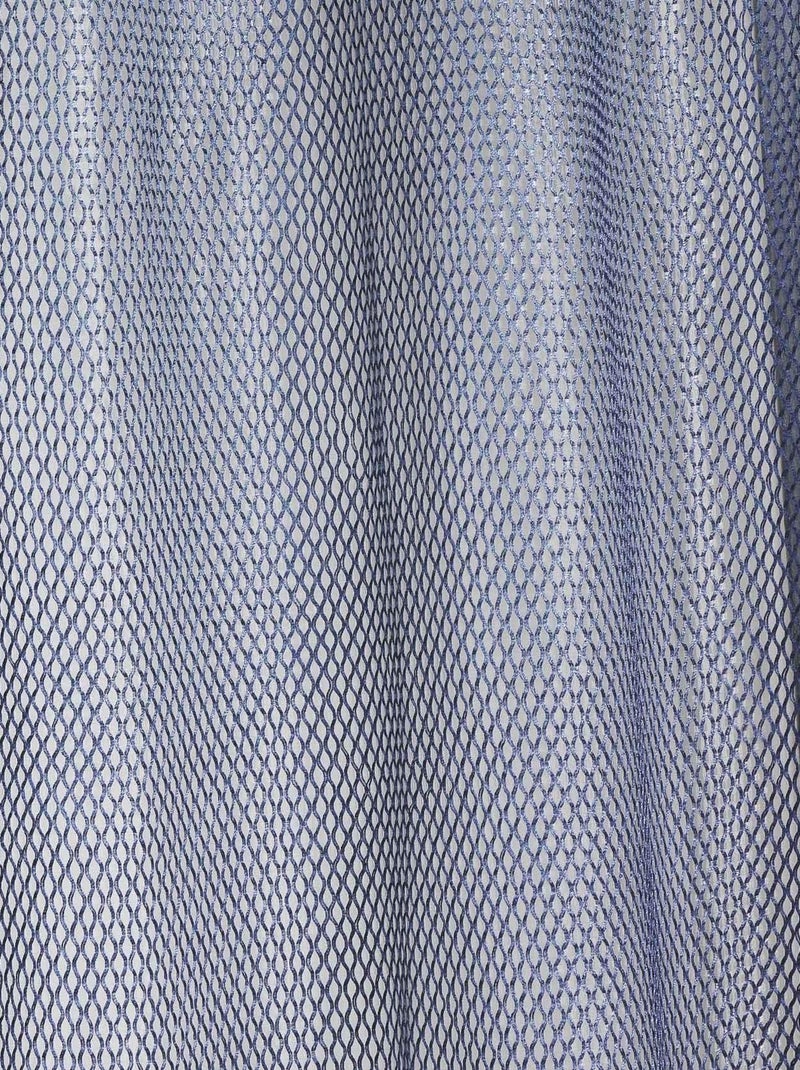 Voilage en organza fantaisie  - Effet "résille" Bleu - Kiabi