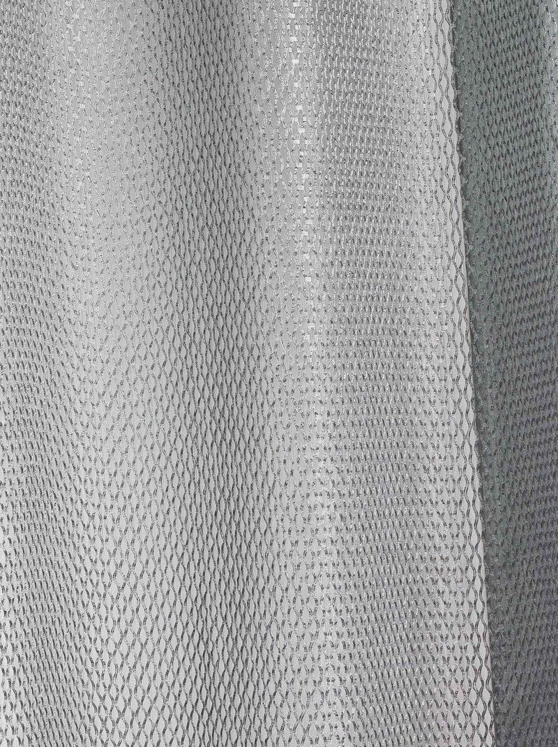 Voilage en organza fantaisie  - Effet "résille" Gris clair - Kiabi