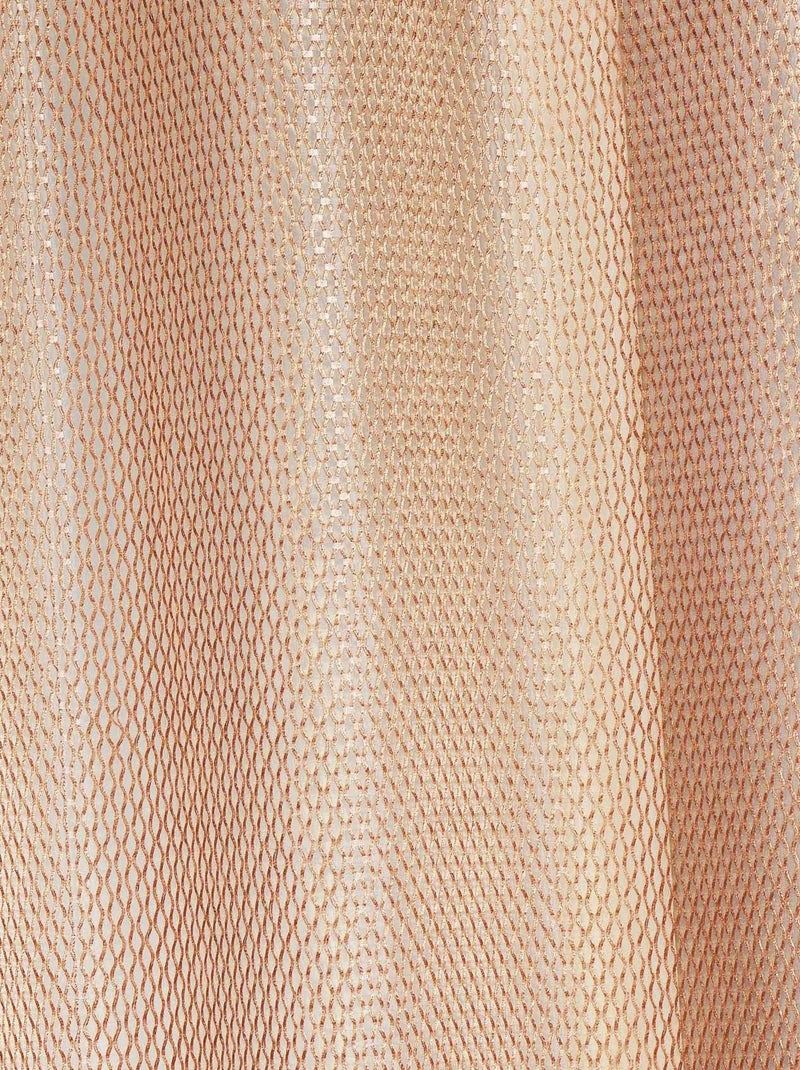 Voilage en organza fantaisie  - Effet "résille" Terracotta - Kiabi