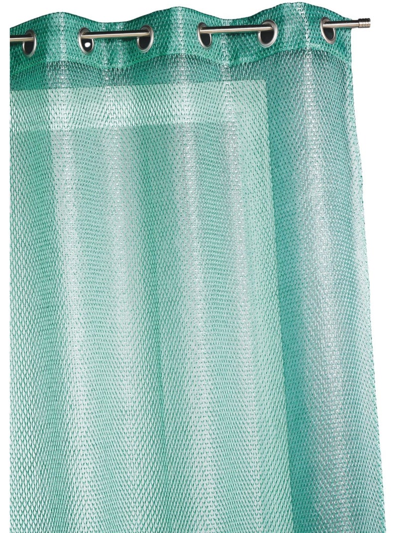 Voilage en organza fantaisie  - Effet "résille" Vert - Kiabi