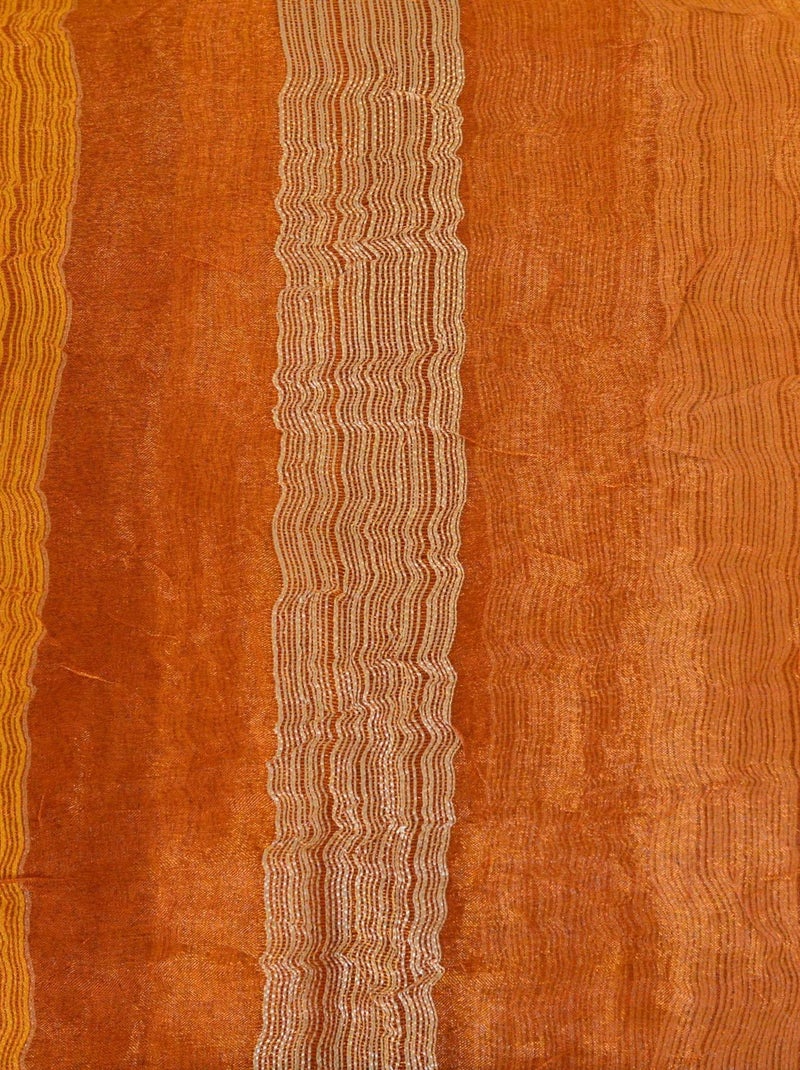 Voilage en organza froissé Orange - Kiabi