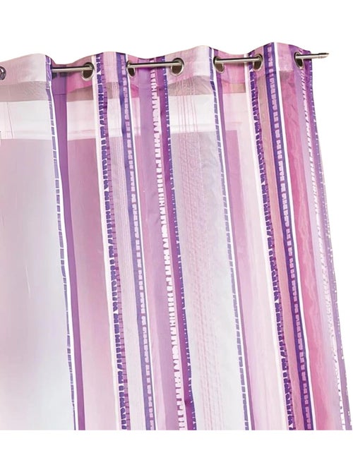 Voilage en organza jacquard à rayures verticales - Kiabi