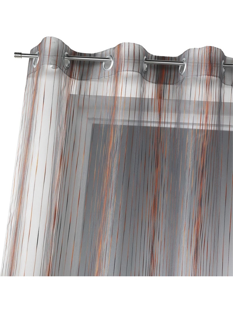 Voilage en organza multicolore tissé Cuivre - Kiabi