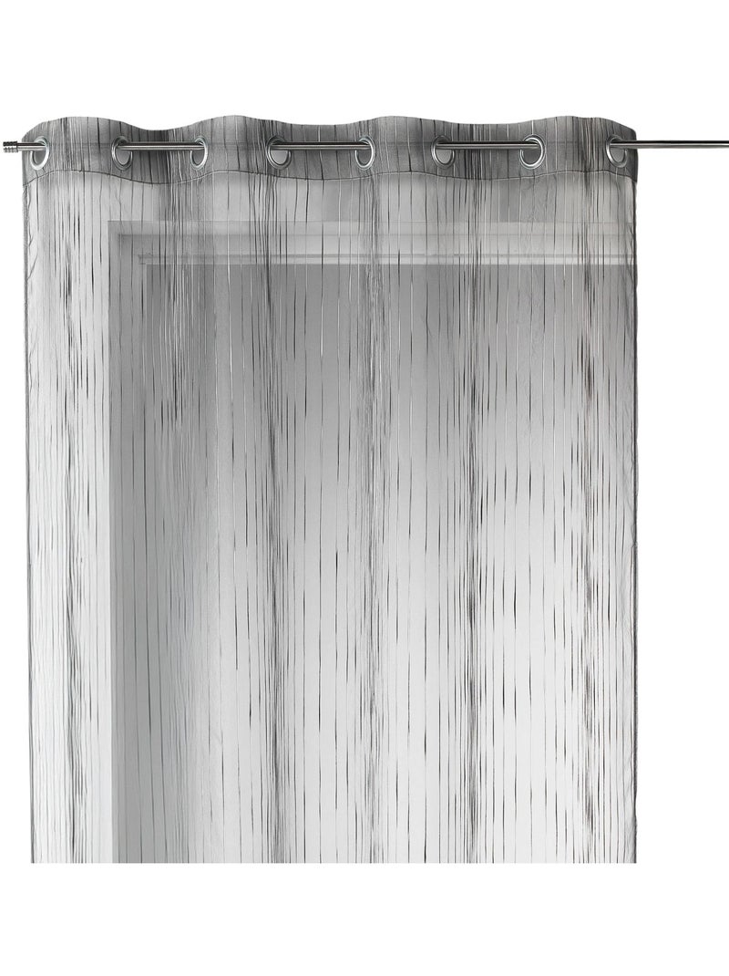 Voilage en organza multicolore tissé Gris clair - Kiabi