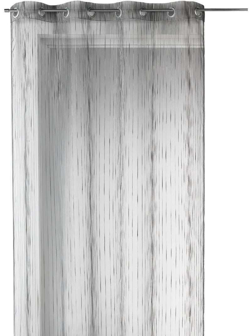 Voilage en organza multicolore tissé Gris clair - Kiabi