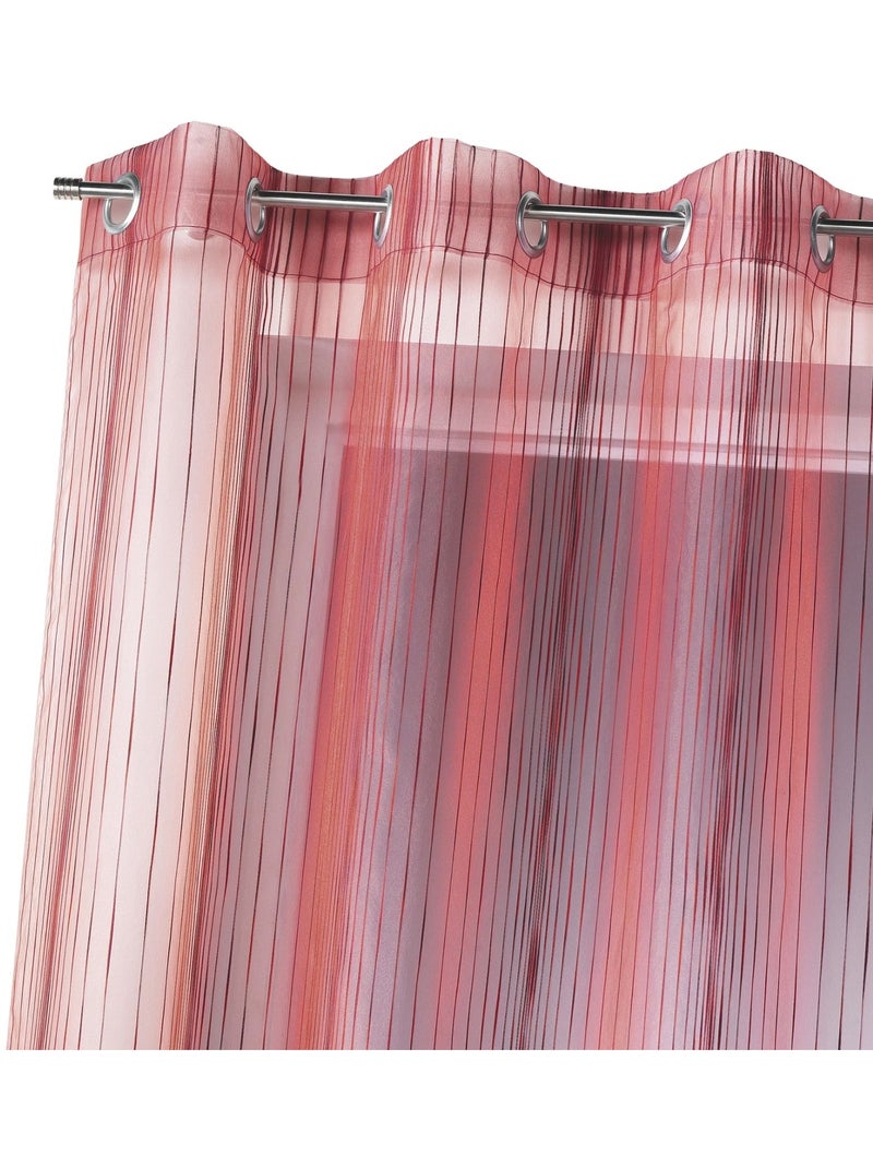 Voilage en organza multicolore tissé Rouge brique - Kiabi
