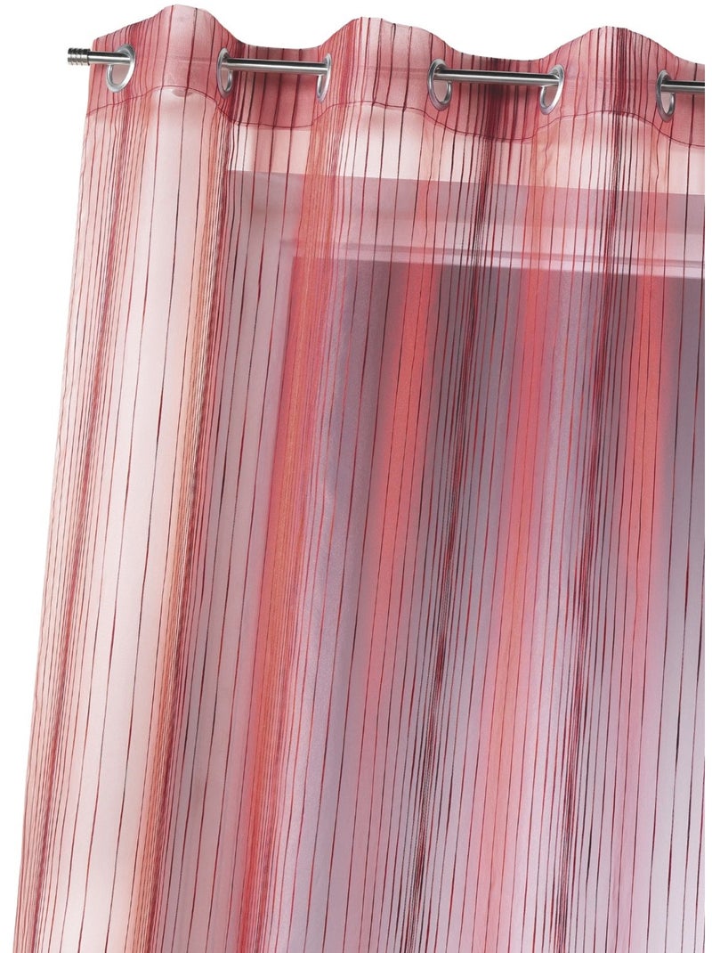 Voilage en organza multicolore tissé Rouge brique - Kiabi
