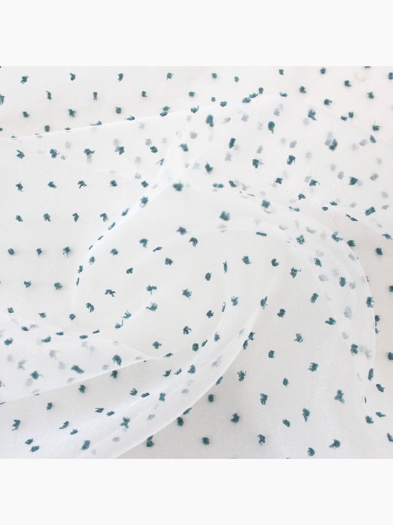Voilage en organza plumetis LOLITA Vert foncé - Kiabi