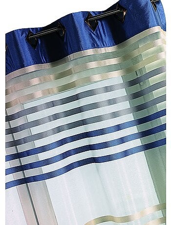Voilage en Organza rayé et Coloré