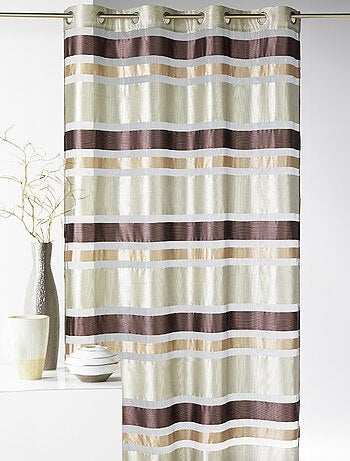 Voilage en Organza rayures horizontales