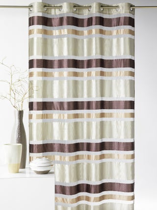 Voilage en Organza rayures horizontales