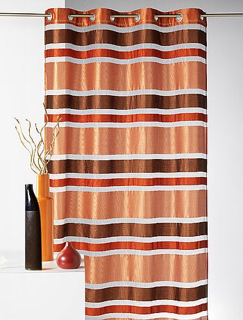 Voilage en Organza rayures horizontales