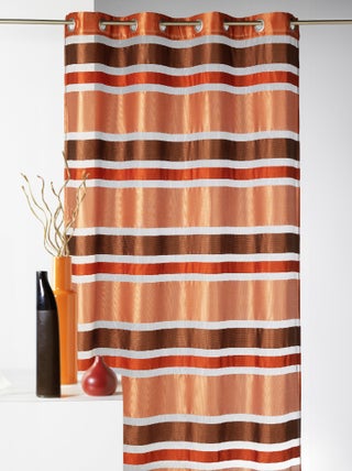 Voilage en Organza rayures horizontales