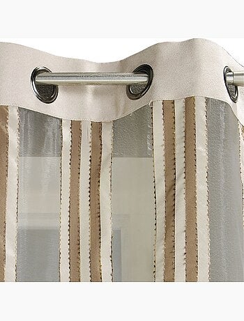 Voilage en Organza Rayures verticales