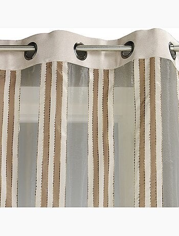 Voilage en Organza Rayures verticales