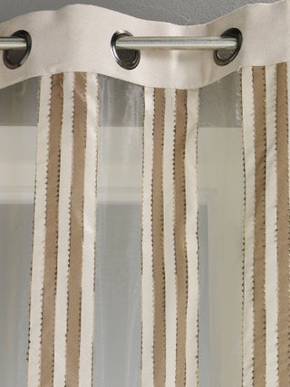 Voilage en Organza Rayures verticales