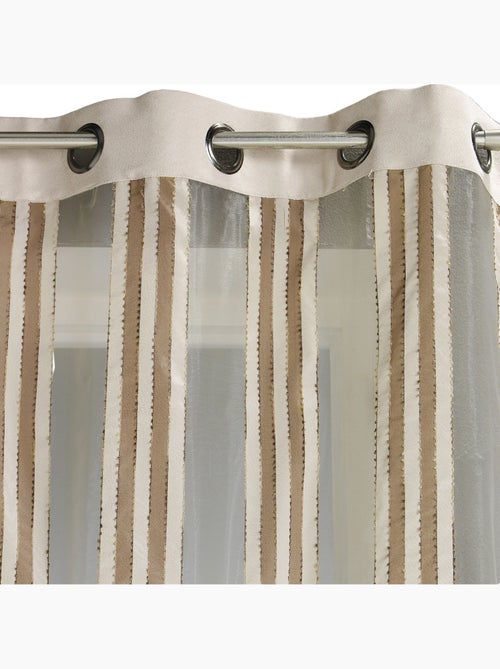 Voilage en Organza Rayures verticales - Kiabi Voilage en Organza Rayures verticales - Kiabi