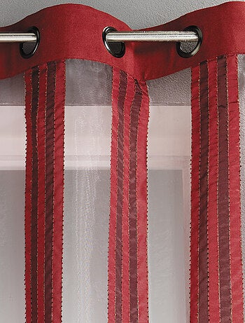 Voilage en Organza Rayures verticales