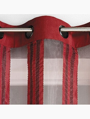 Voilage en Organza Rayures verticales