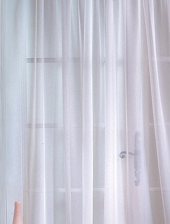 Rideau voilage poly-lin bas plombé