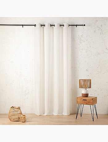 Voilage en polycoton chiné