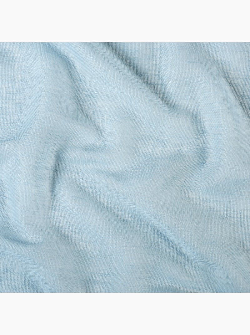 Voilage en polycoton chiné Bleu ciel - Kiabi
