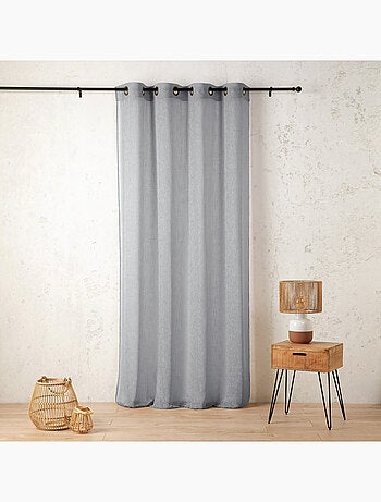 Voilage en polycoton chiné