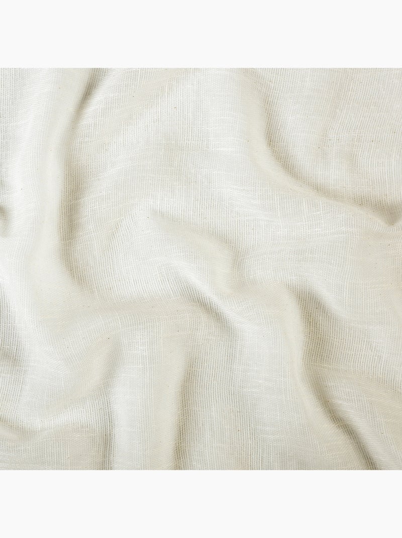Voilage en polycoton chiné Ecru - Kiabi