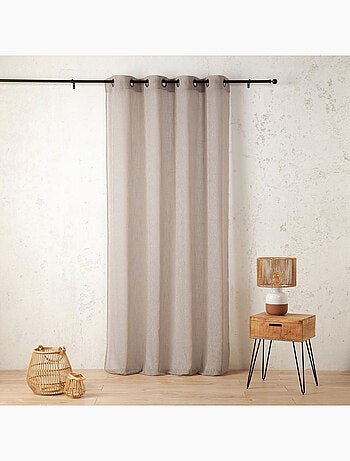 Voilage en polycoton chiné