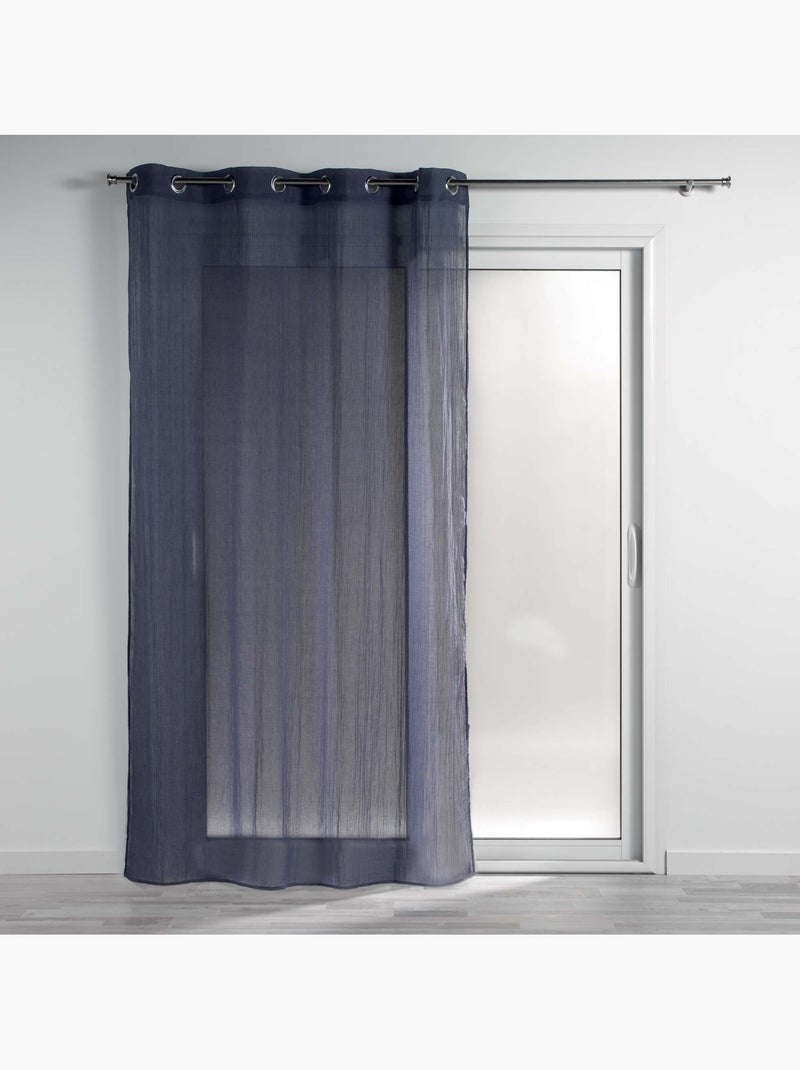 Voilage en polycoton Mitsy Bleu marine - Kiabi