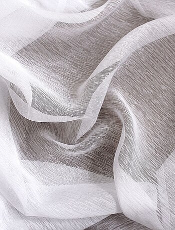 Voilage en tissu sablé effet satiné grande hauteur SABLÉ