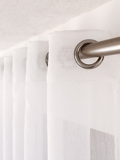 Voilage en tissu sablé effet satiné grande hauteur SABLÉ - Kiabi