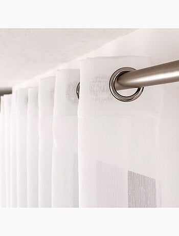 Voilage en tissu sablé effet satiné très grande largeur SABLÉ